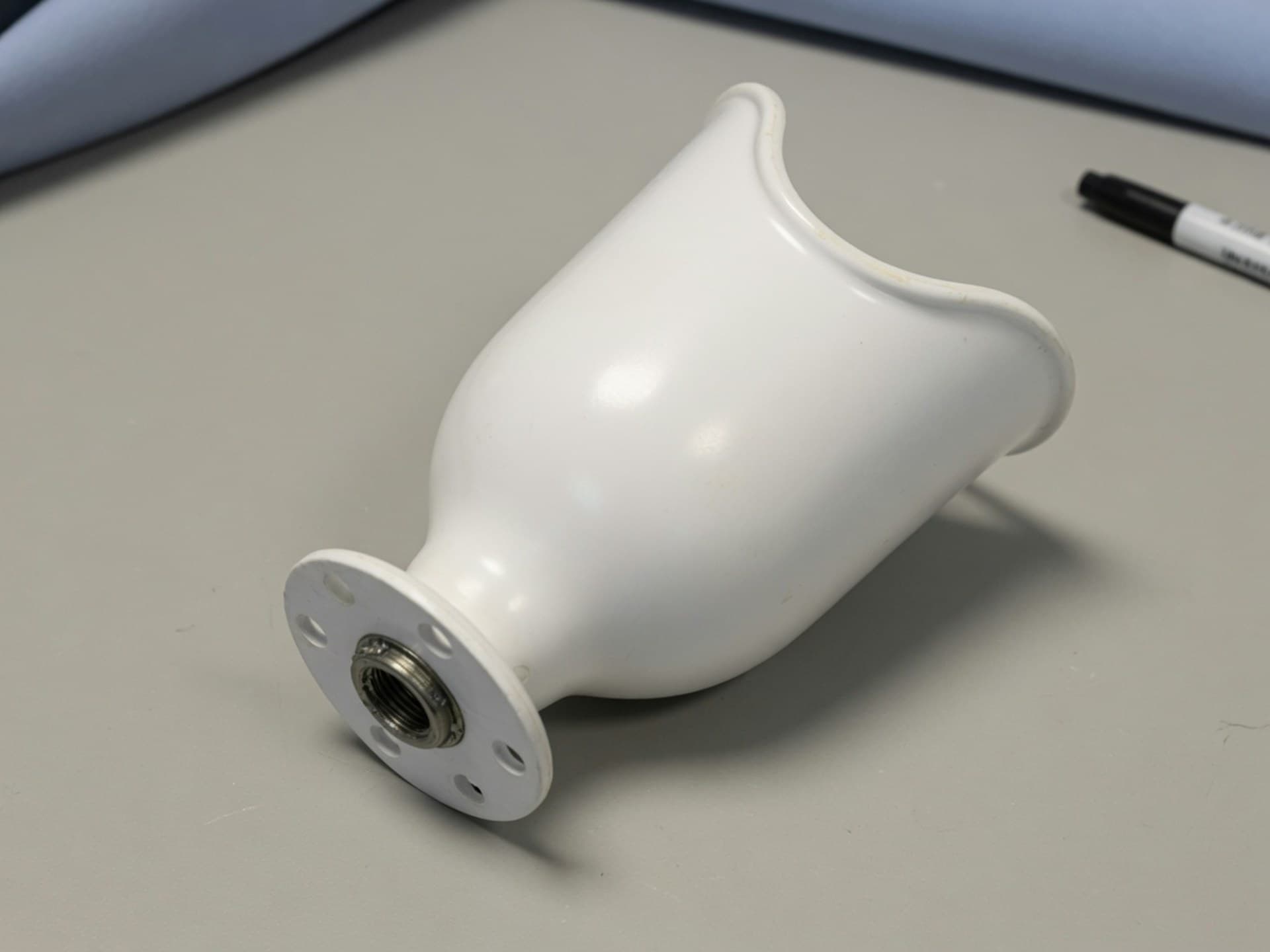 A simple 3D-printed white prosthetic socket